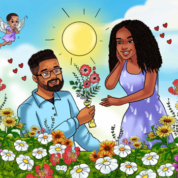 African American Children Book Illustration